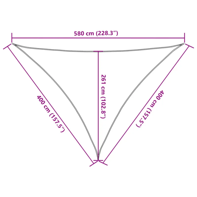Uždanga nuo saulės, kreminės spalvos, 4x4x5,8m, HDPE, 160g/m²