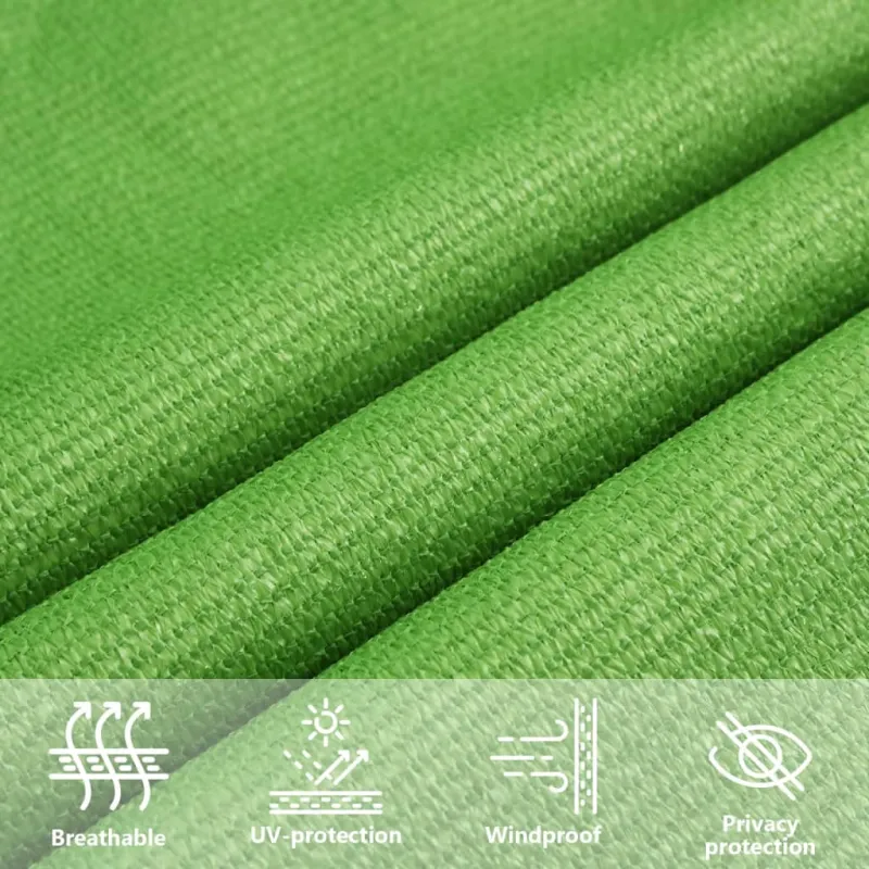 Uždanga nuo saulės, šviesiai žalia, 4x4x4m, HDPE, 160g/m²