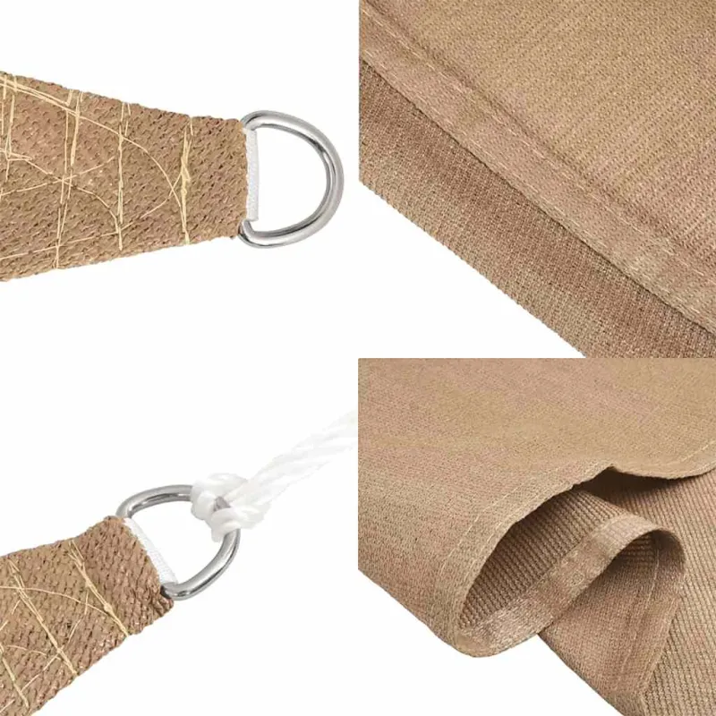 Uždanga nuo saulės, taupe spalvos, 2x2m, HDPE, 160g/m²