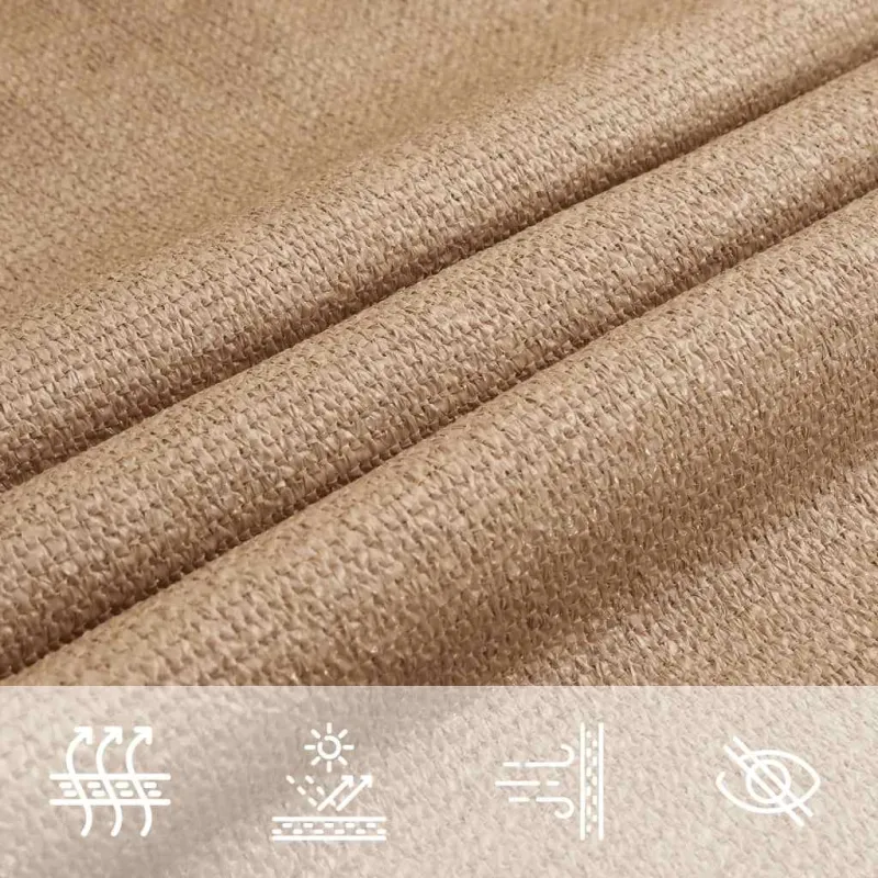 Uždanga nuo saulės, taupe spalvos, 2x2,5m, HDPE, 160g/m²