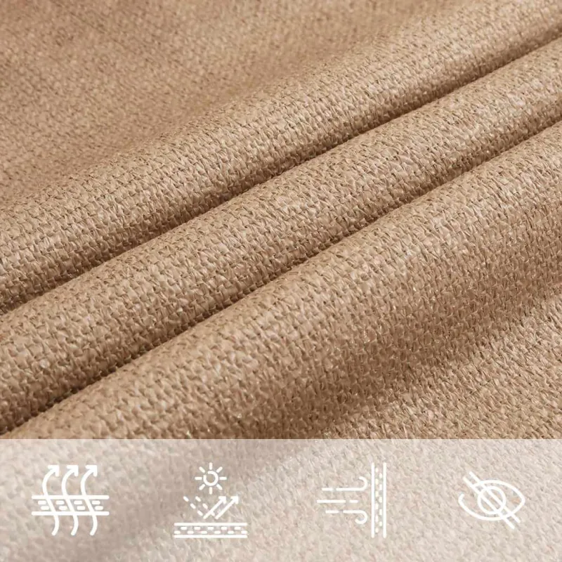 Uždanga nuo saulės, taupe spalvos, 2x5m, HDPE, 160g/m²