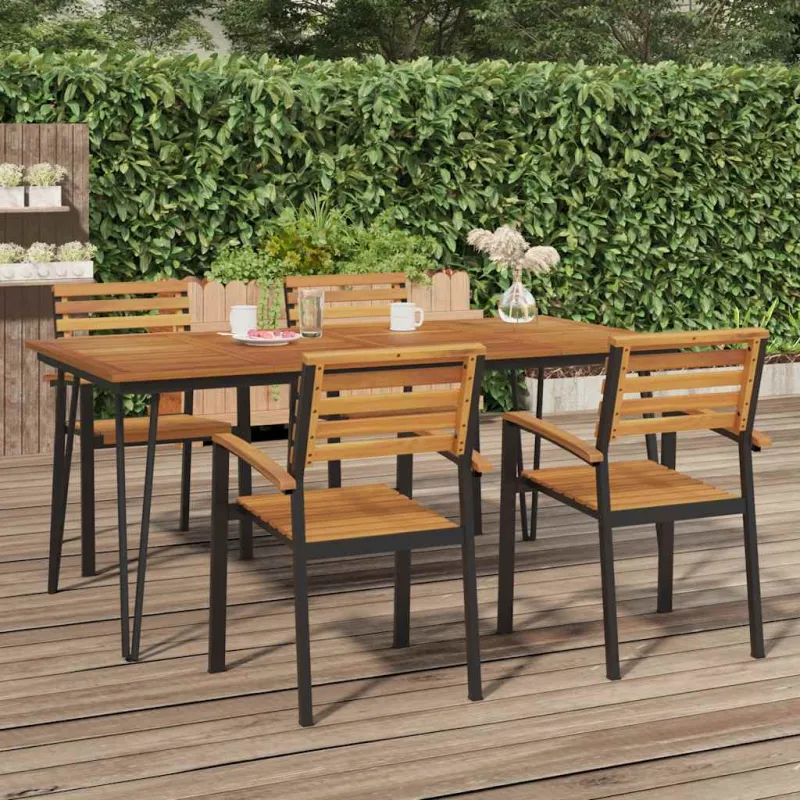 Sodo pöytätaso, jossa salkun muotoiset jalat, 180x90x75cm, akasia
