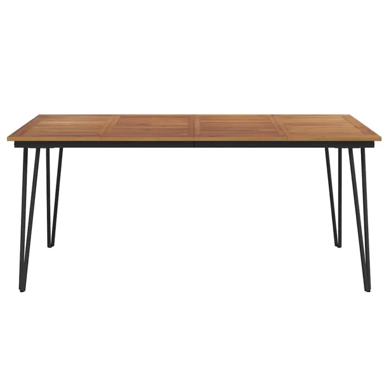 Sodo pöytätaso, jossa salkun muotoiset jalat, 180x90x75cm, akasia