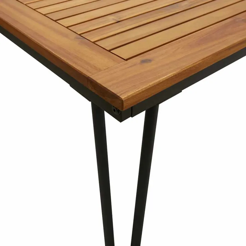 Sodo pöytätaso, jossa salkun muotoiset jalat, 180x90x75cm, akasia