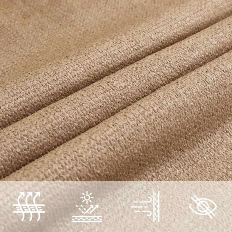 Uždanga nuo saulės, taupe spalvos, 3x4,5m, HDPE, 160g/m²