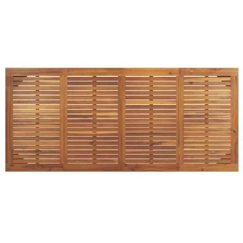 Soodan pöytätaso, jossa salkun muotoiset jalat, 200x90x75cm, akasia