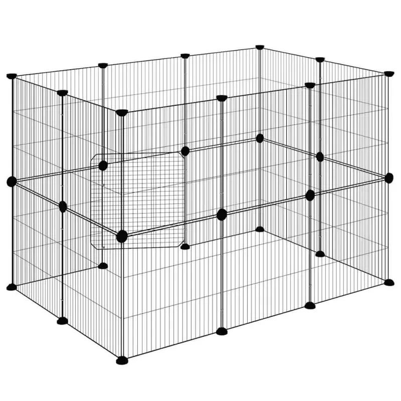 Augintinių narvas, 20 segmentų, juodas, 35x35cm, plienas