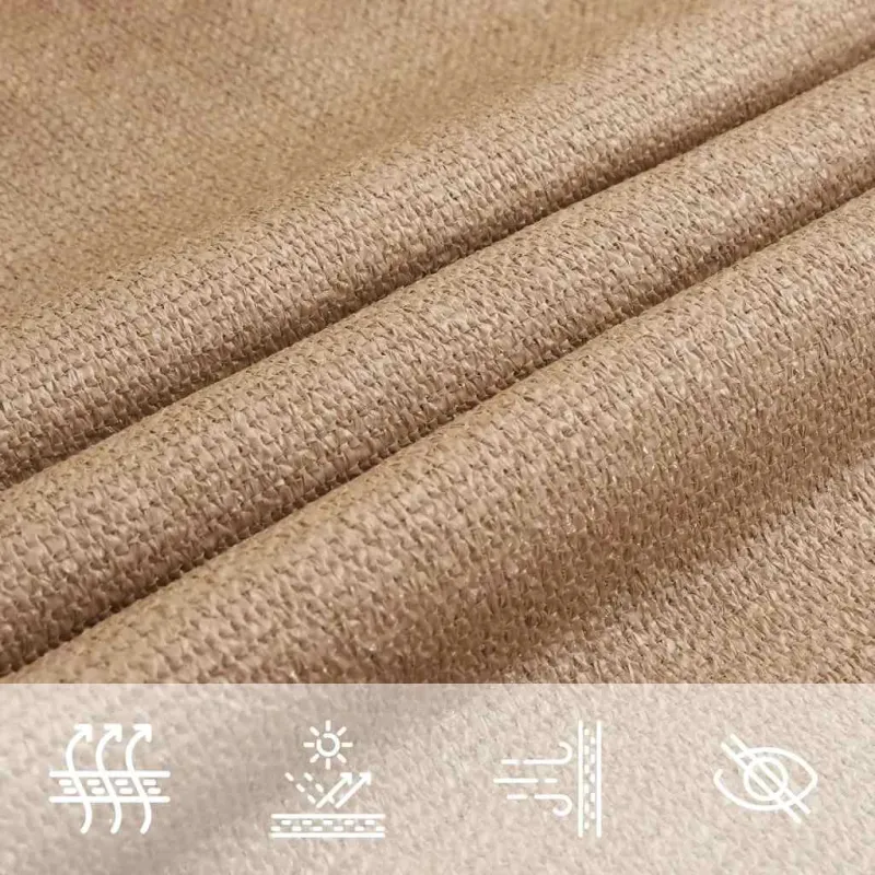 Uždanga nuo saulės, taupe spalvos, 3x3x3m, HDPE, 160g/m²