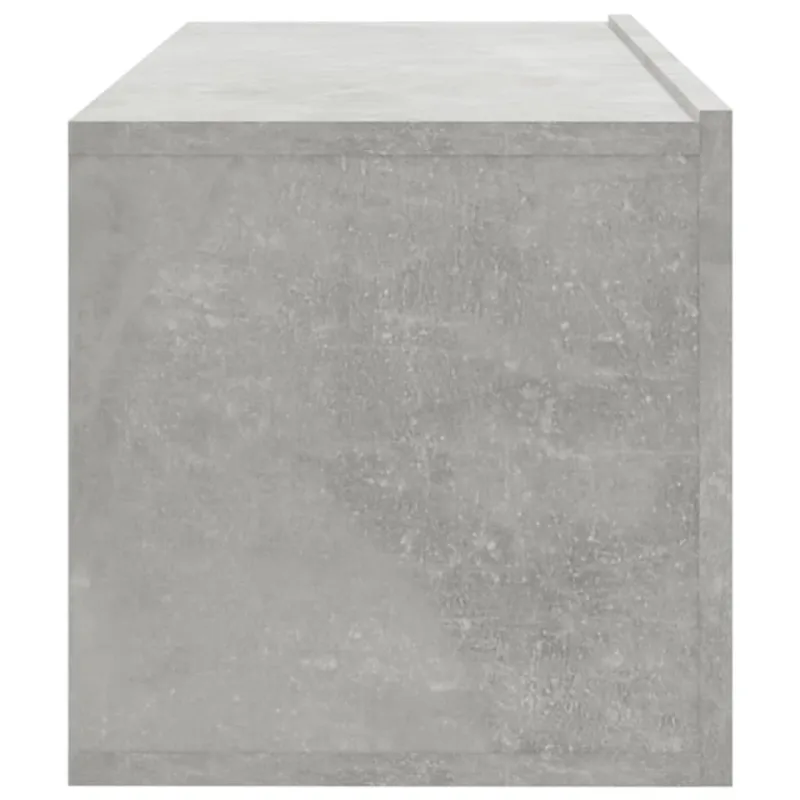 Sieninės TV spintelės, 4vnt., betono pilkos, 100x30x30cm