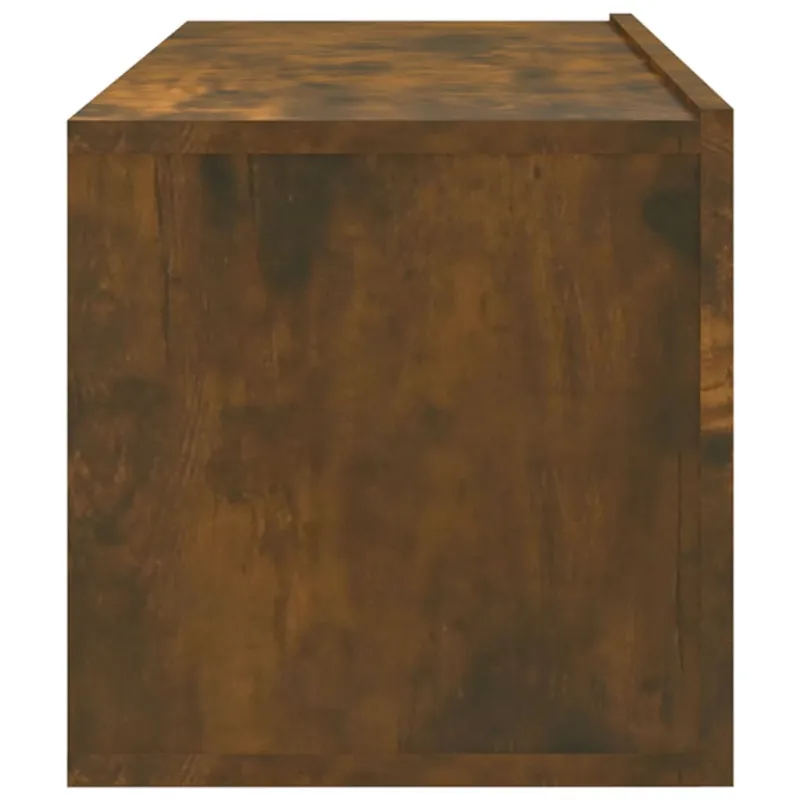 Sieninės TV spintelės, 4vnt., dūminio ąžuolo, 100x30x30cm