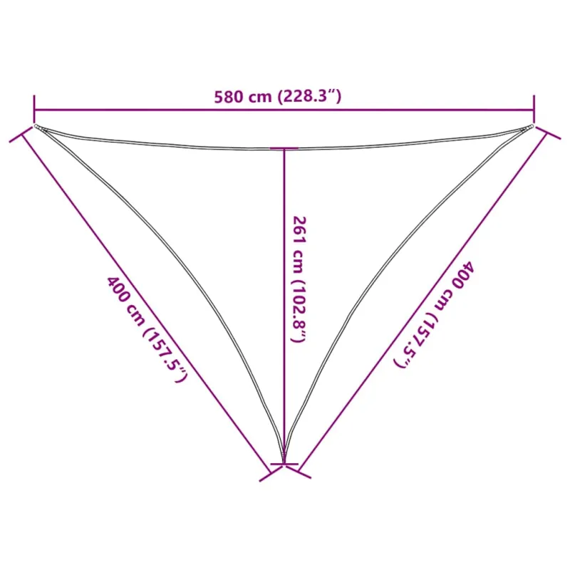 Uždanga nuo saulės, taupe spalvos, 4x4x5,8m, HDPE, 160g/m²