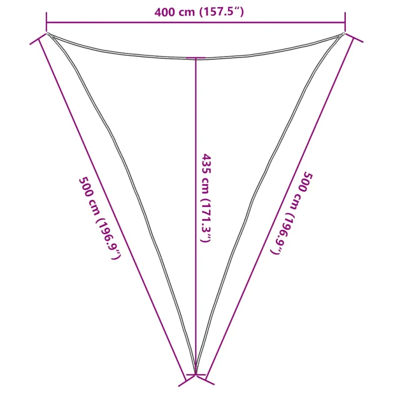 Uždanga nuo saulės, taupe spalvos, 4x5x5m, HDPE, 160g/m²