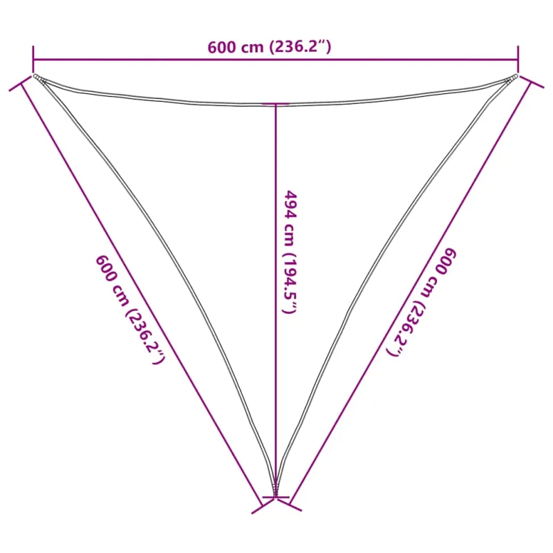 Uždanga nuo saulės, taupe spalvos, 6x6x6m, HDPE, 160g/m²