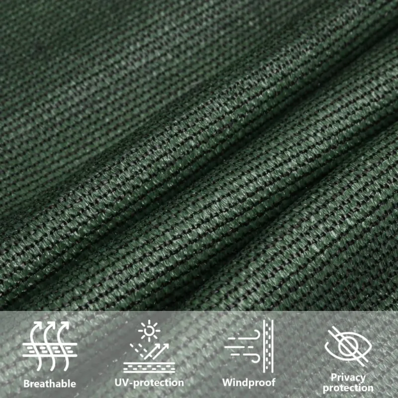 Uždanga nuo saulės, tamsiai žalia, 2,5x2,5m, HDPE, 160g/m²