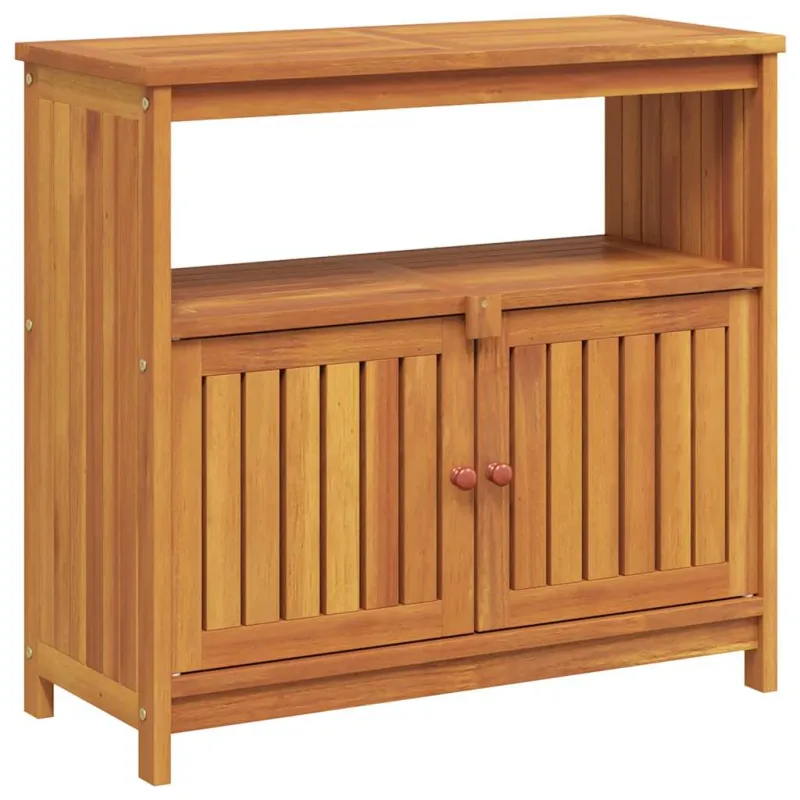Konsolinis sodo staliukas, 80x35x75cm, akasian puu