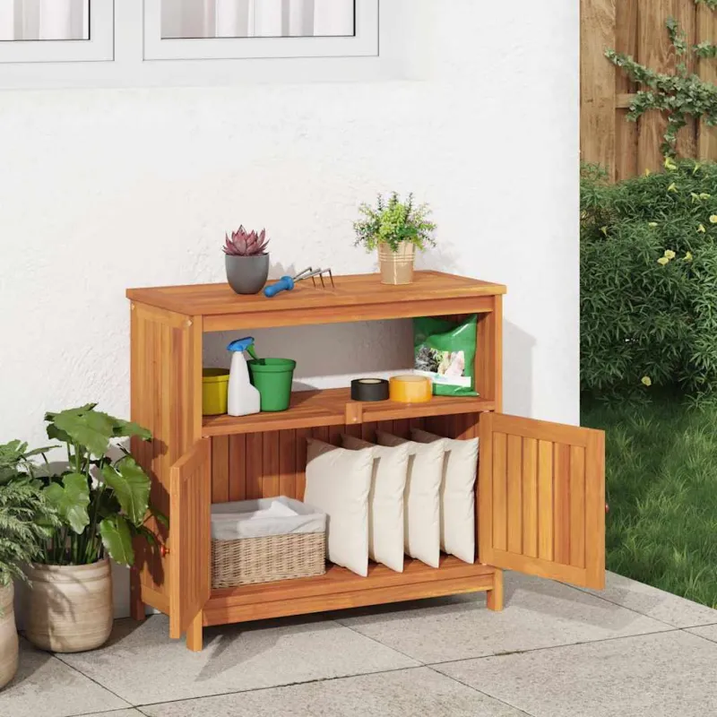 Konsolinis sodo staliukas, 80x35x75cm, akasian puu