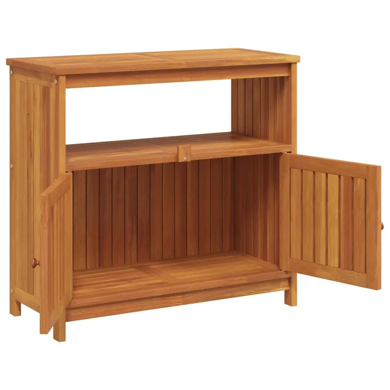 Konsolinis sodo staliukas, 80x35x75cm, akasian puu