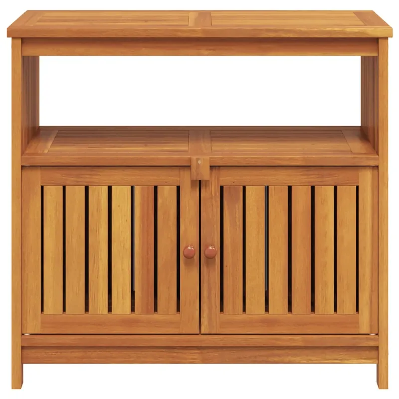 Konsolinis sodo staliukas, 80x35x75cm, akasian puu