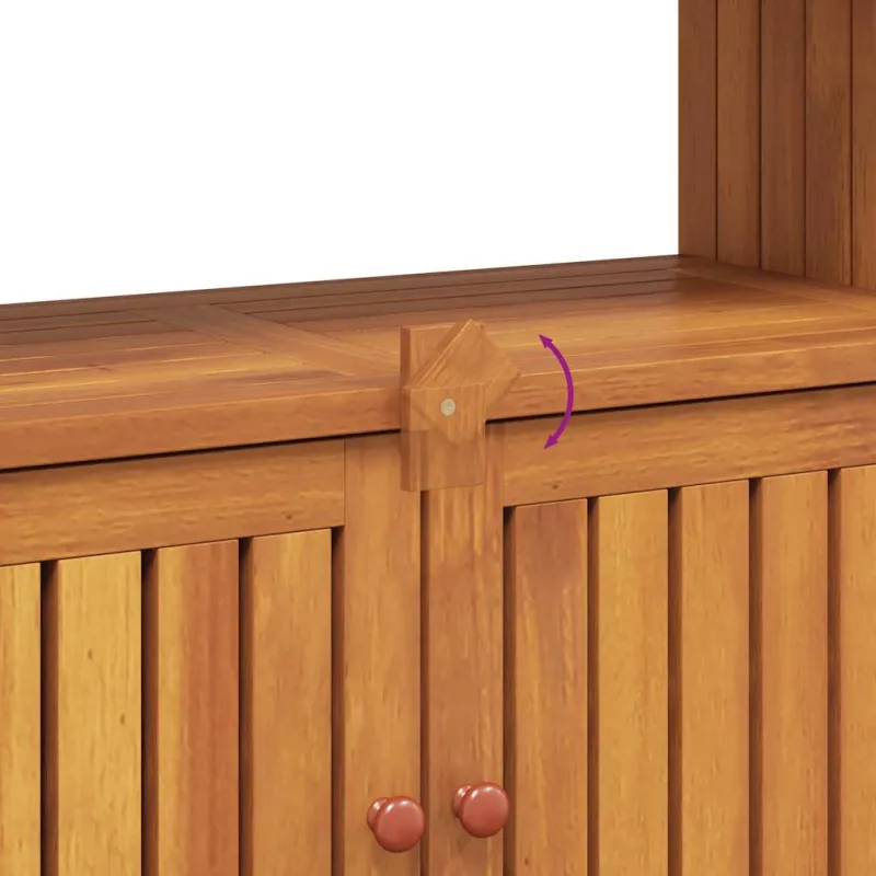 Konsolinis sodo staliukas, 80x35x75cm, akasian puu