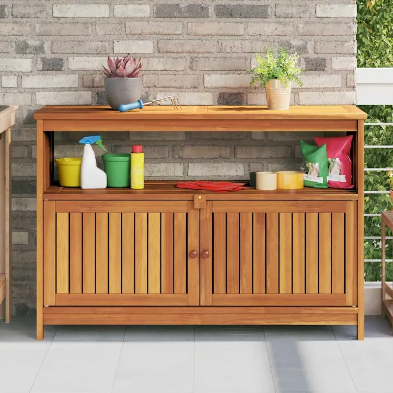 Konsolinis sodo staliukas, 110x35x75cm, akacijos massiivi