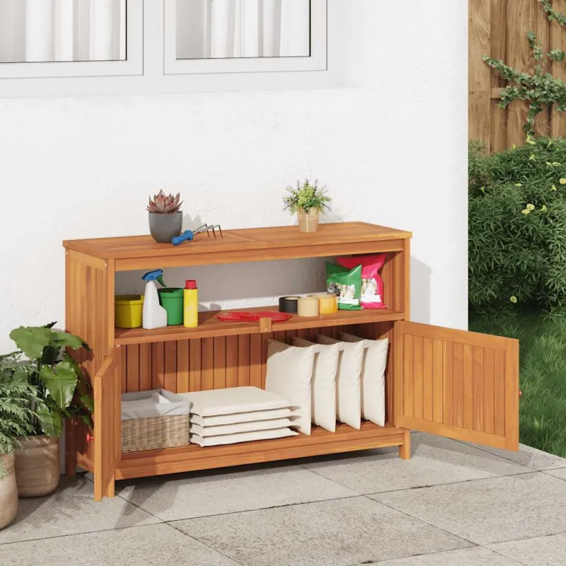 Konsolinis sodo staliukas, 110x35x75cm, akacijos massiivi