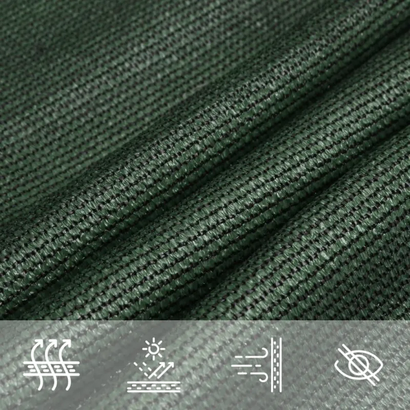 Uždanga nuo saulės, tamsiai žalia, 5x6x6m, HDPE, 160g/m²