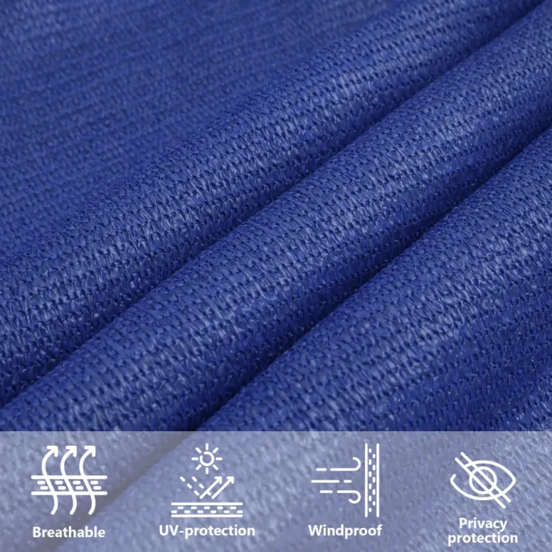 Burė nuo saulės, mėlynos spalvos, 3x5m, HDPE, 160g/m²