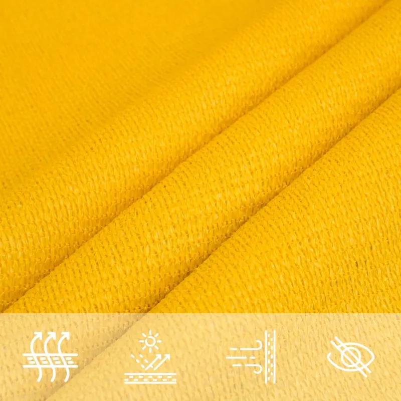 Burė nuo saulės, geltonos spalvos, 3,5x5m, HDPE, 160g/m²