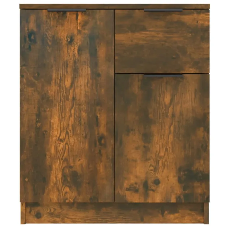 Šoninės spintelės, 2vnt., dūminio ąžuolo, 60x30x70cm, mediena