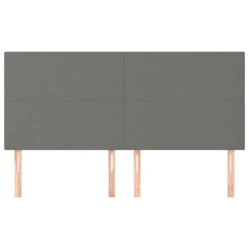 Galvūgalis, tamsiai pilkas, 180x5x118/128 cm, audinys