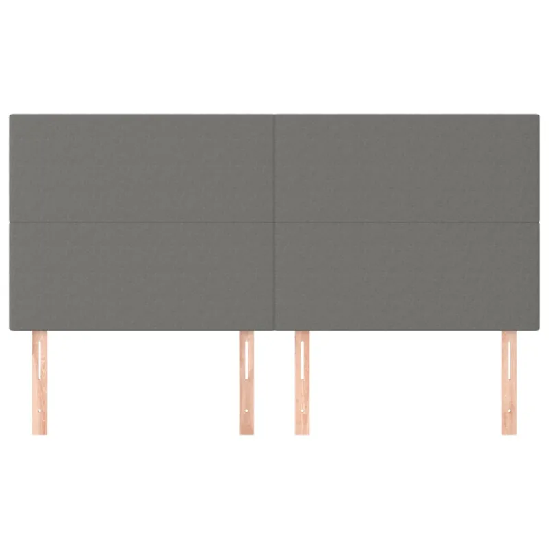 Galvūgalis, tamsiai pilkas, 200x5x118/128 cm, audinys