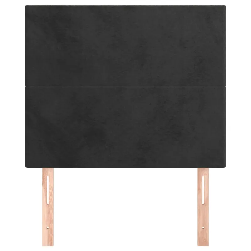 Galvūgalis, juodas, 80x5x118/128 cm, aksominis