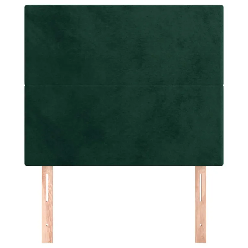 Galvūgalis, tamsiai žalias, 90x5x118/128 cm, aksominis