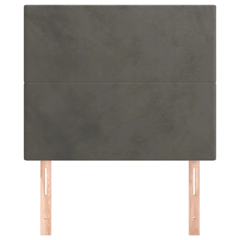 Galvūgalis, tamsiai pilkas, 100x5x118/128 cm, aksomas