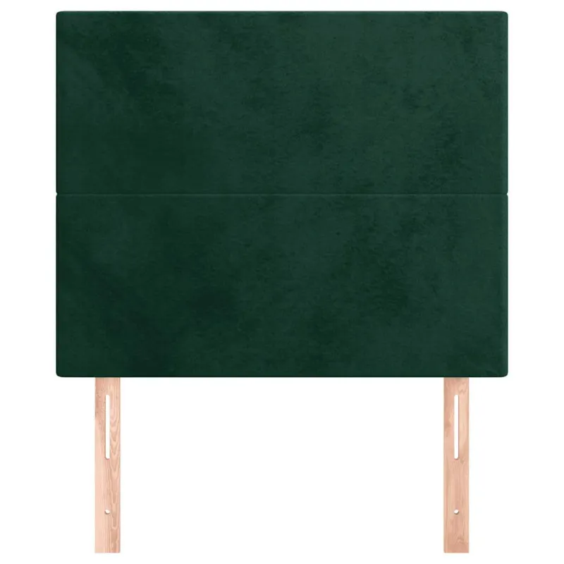 Galvūgalis, tamsiai žalias, 100x5x118/128 cm, aksominis