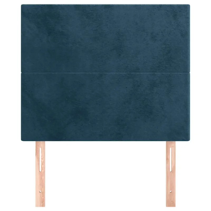 Galvūgalis, tamsiai mėlynas, 100x5x118/128 cm, aksominis