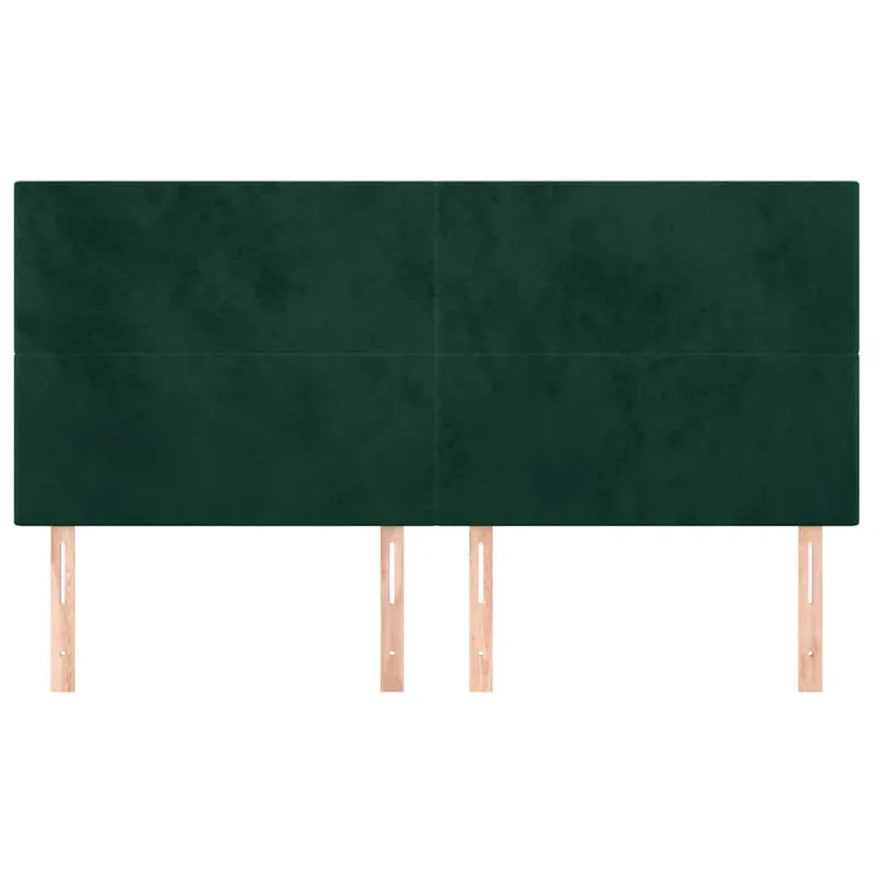 Galvūgalis, tamsiai žalias, 200x5x118/128 cm, aksomas