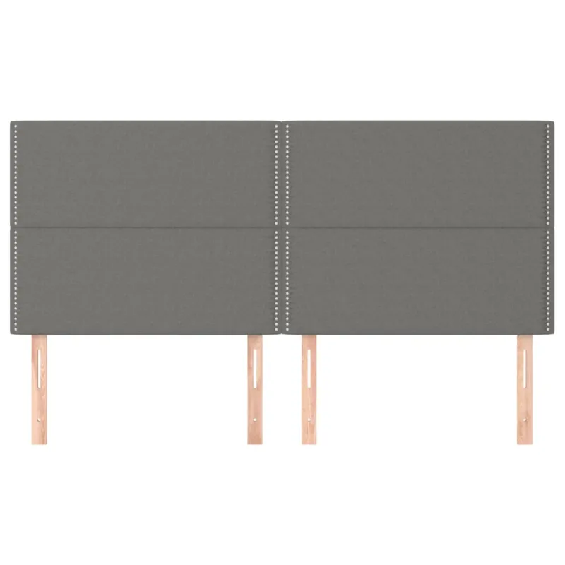 Galvūgalis, tamsiai pilkas, 200x5x118/128 cm, audinys