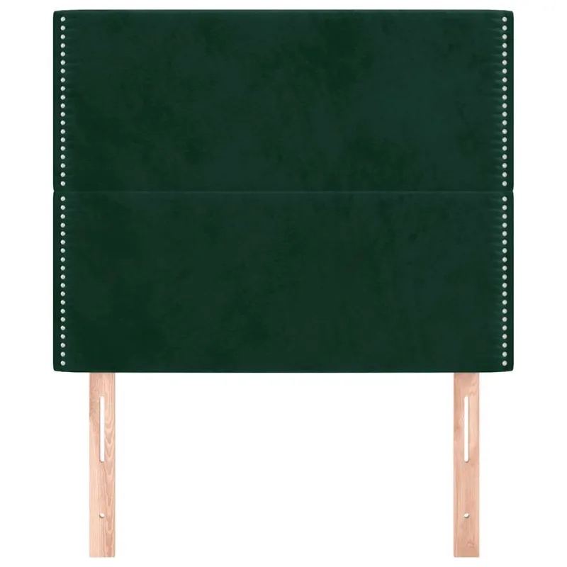 Galvūgalis, tamsiai žalias, 100x5x118/128 cm, aksominis