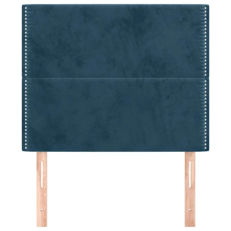 Galvūgalis, tamsiai mėlynas, 100x5x118/128 cm, aksominis