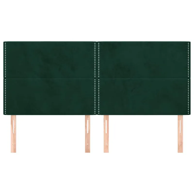 Galvūgalis, tamsiai žalias, 200x5x118/128 cm, aksomas
