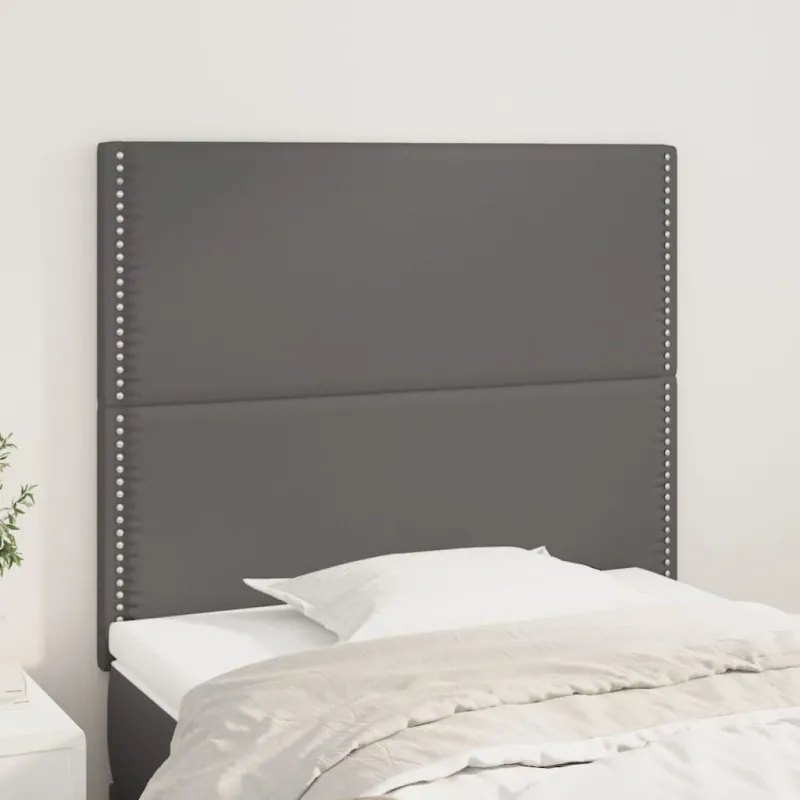 Galvūgalis, pilkas, 100x5x118/128 cm, dirbtinė oda