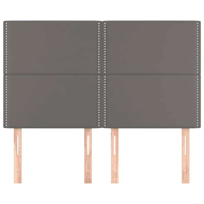Galvūgalis, pilkas, 144x5x118/128 cm, dirbtinė oda