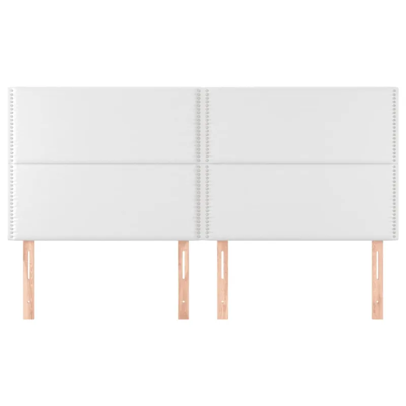 Galvūgalis, baltas, 200x5x118/128 cm, dirbtinė oda