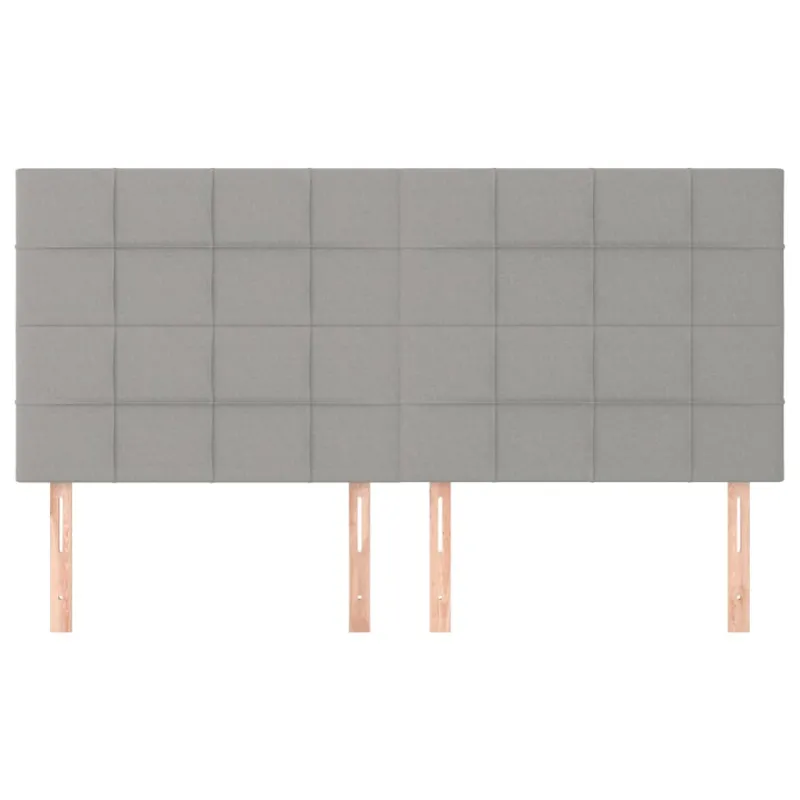 Galvūgalis, šviesiai pilkas, 180x5x118/128 cm, audinys