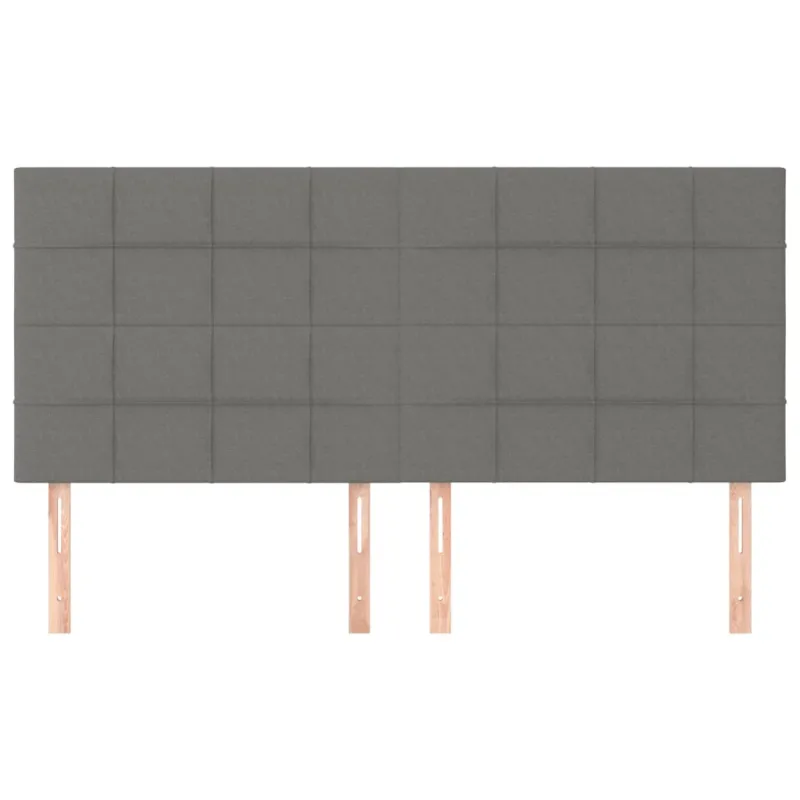 Galvūgalis, tamsiai pilkas, 180x5x118/128 cm, audinys