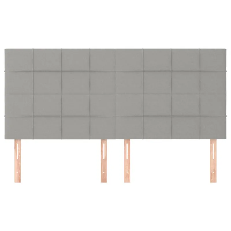 Galvūgalis, šviesiai pilkas, 200x5x118/128 cm, audinys