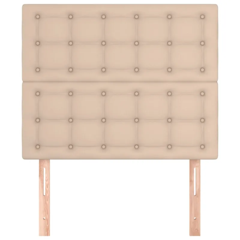 Galvūgalis, kapučino spalvos, 100x5x118/128 cm, dirbtinė oda