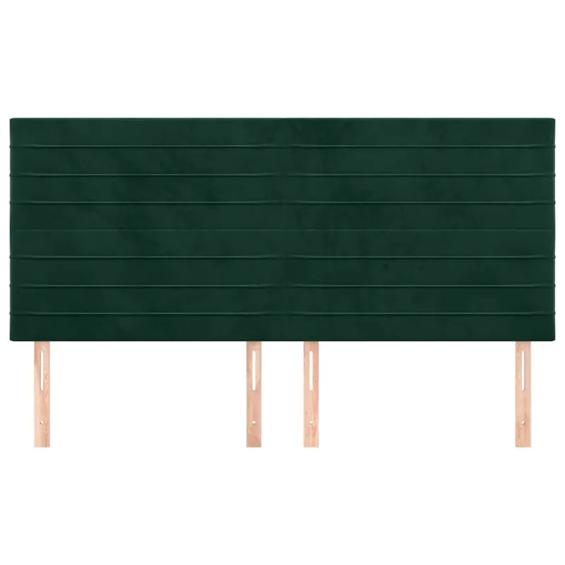 Galvūgalis, tamsiai žalias, 180x5x118/128 cm, aksominis