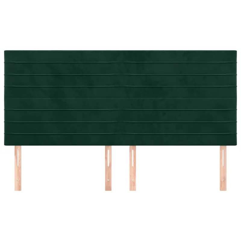 Galvūgalis, tamsiai žalias, 200x5x118/128 cm, aksomas